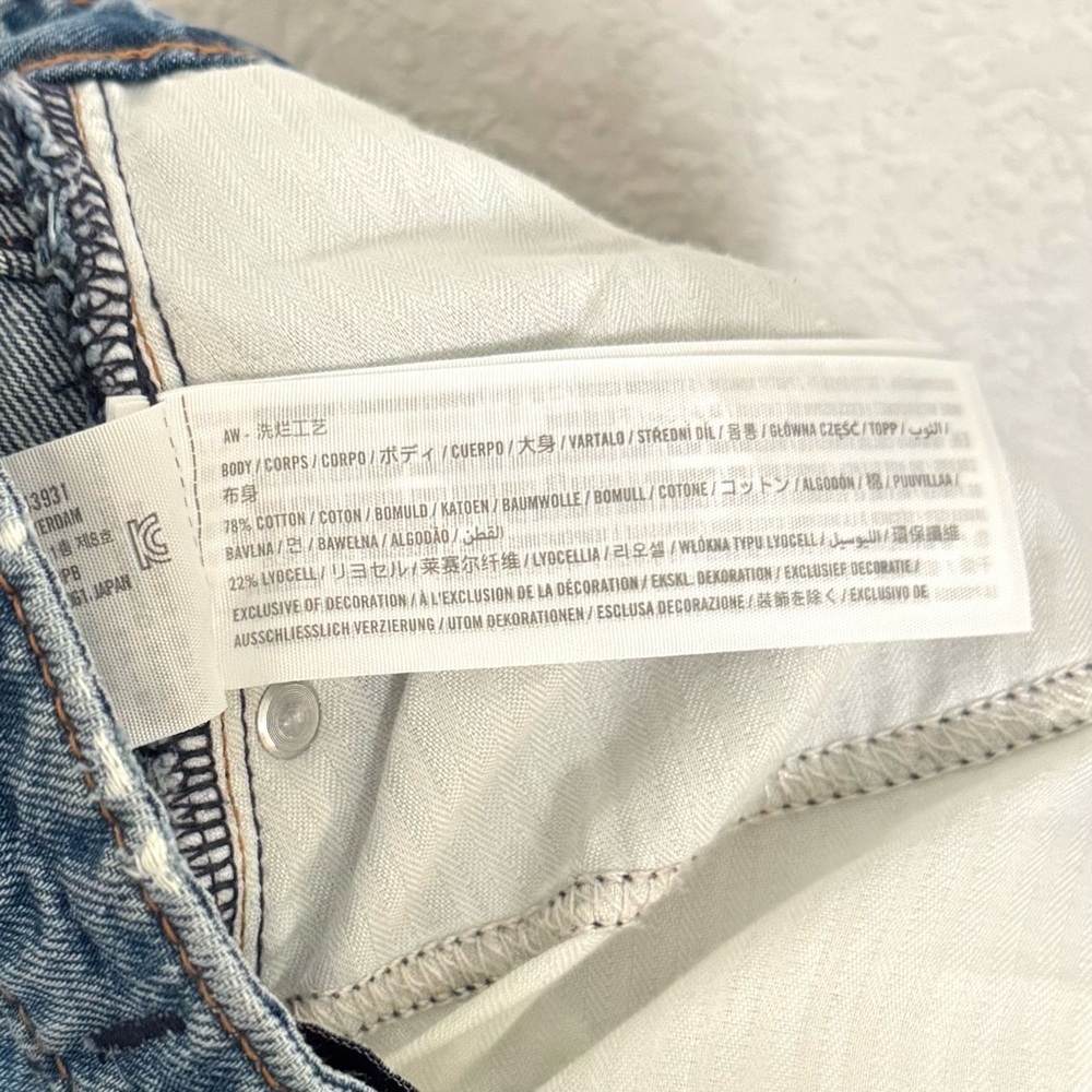Abercrombie & Fitch Curve Love High Rise Loose Jeans Medium Wash Size 27 - Picture 8 of 8